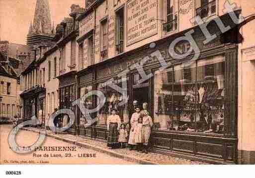 Ville de LIESSE, carte postale ancienne