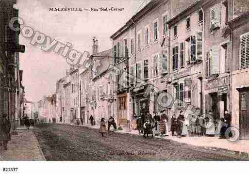 Ville de MALZEVILLE, carte postale ancienne