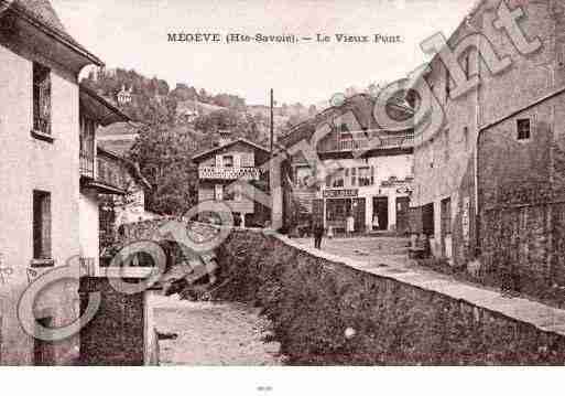 Ville de MEGEVE, carte postale ancienne