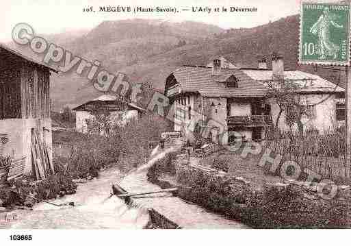 Ville de MEGEVE, carte postale ancienne