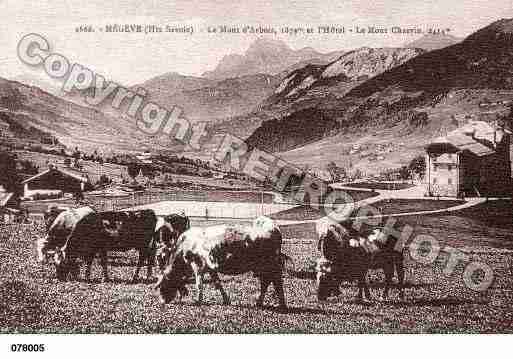 Ville de MEGEVE, carte postale ancienne