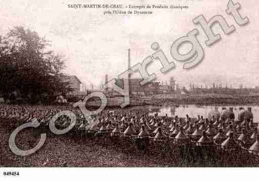 Ville de SAINTMARTINDECRAU, carte postale ancienne