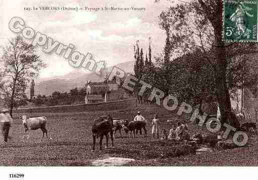 Ville de SAINTMARTINENVERCORS, carte postale ancienne