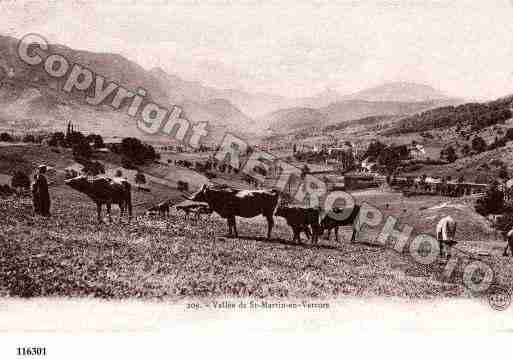 Ville de SAINTMARTINENVERCORS, carte postale ancienne