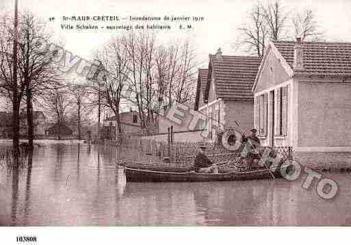 Ville de SAINTMAURDESFOSSES, carte postale ancienne