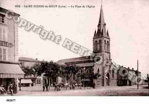 Ville de SAINTPIERREDEBOEUF, carte postale ancienne