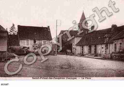 Ville de SAINTPRIESTLESFOUGERES, carte postale ancienne