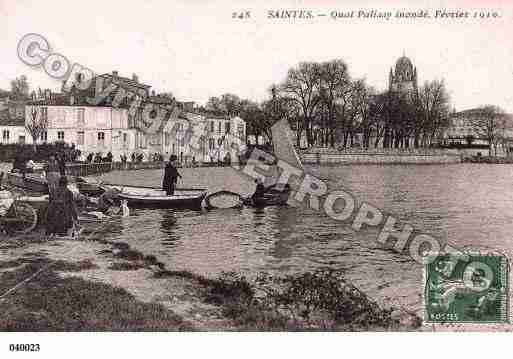 Ville de SAINTES, carte postale ancienne