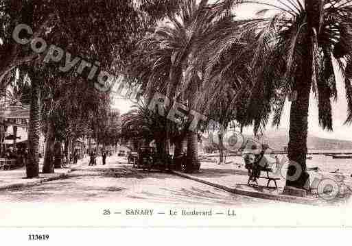 Ville de SANARY, carte postale ancienne