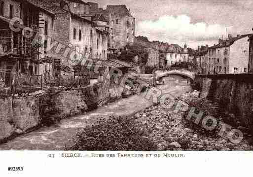 Ville de SIERCKLESBAINS, carte postale ancienne