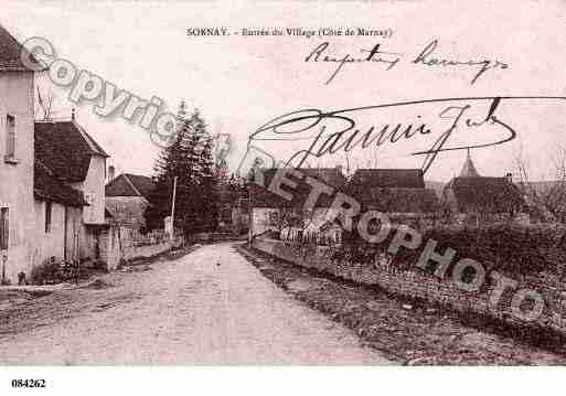 Ville de SORNAY, carte postale ancienne