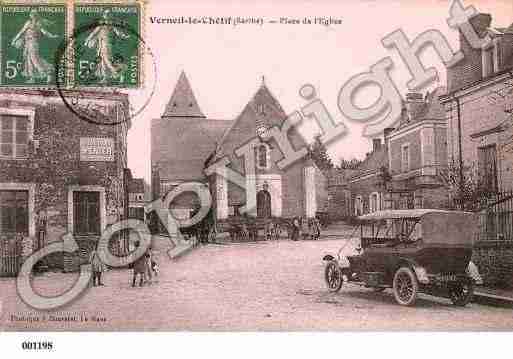 Ville de VERNEILLECHETIF, carte postale ancienne