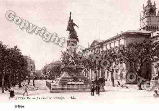 Ville de AVIGNON, carte postale ancienne