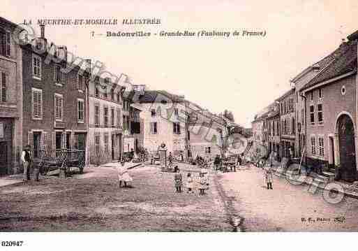 Ville de BADONVILLER, carte postale ancienne