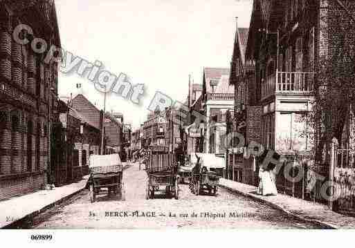 Ville de BERCK, carte postale ancienne