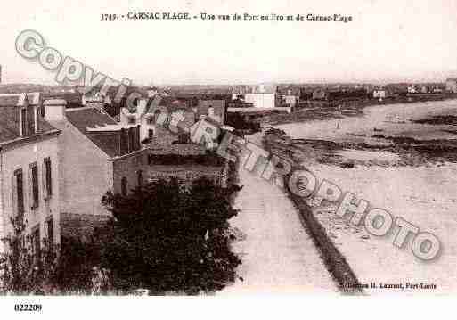 Ville de CARNAC, carte postale ancienne