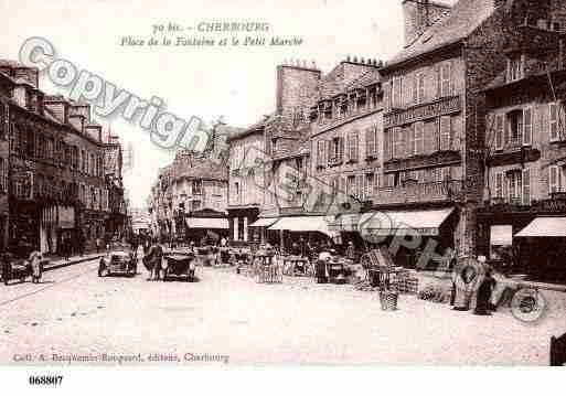 Ville de CHERBOURG, carte postale ancienne