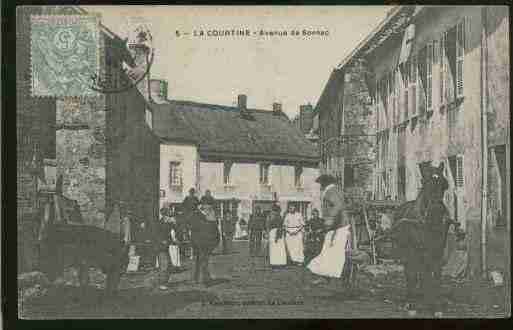 Ville de COURTINE(LA), carte postale ancienne