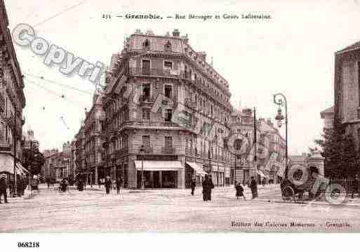 Ville de GRENOBLE, carte postale ancienne