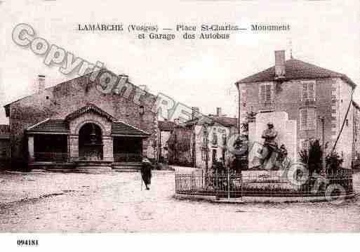 Ville de LAMARCHE, carte postale ancienne