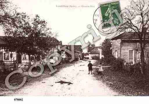 Ville de LENTILLES, carte postale ancienne