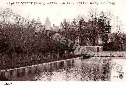 Ville de LENTILLY, carte postale ancienne