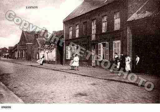 Ville de LOISONSOUSLENS, carte postale ancienne