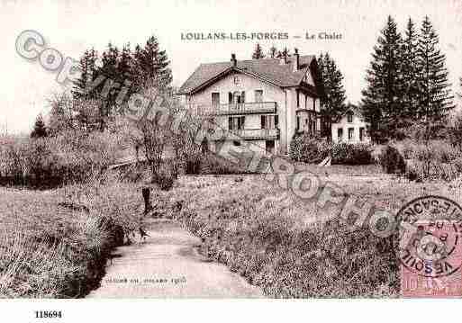 Ville de LOULANSLESFORGES, carte postale ancienne