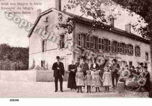 Ville de MAGNY, carte postale ancienne