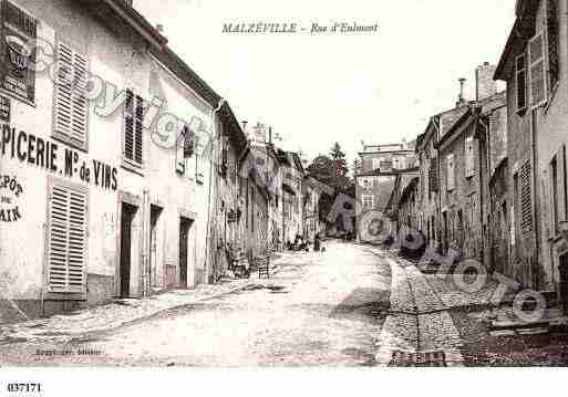 Ville de MALZEVILLE, carte postale ancienne