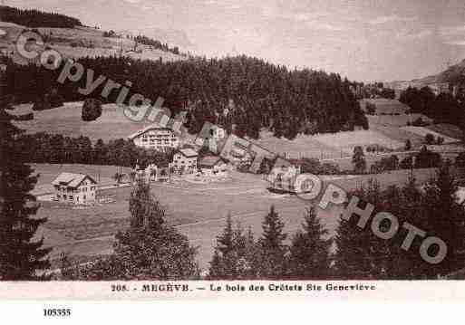 Ville de MEGEVE, carte postale ancienne