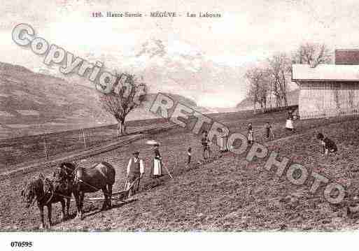 Ville de MEGEVE, carte postale ancienne