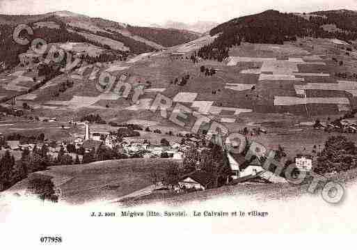 Ville de MEGEVE, carte postale ancienne