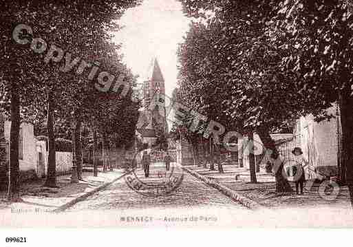 Ville de MENNECY, carte postale ancienne