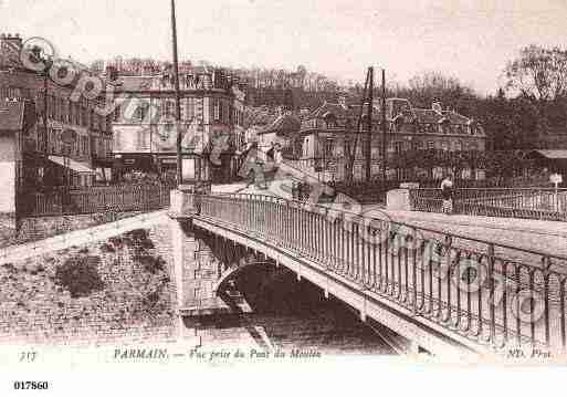 Ville de PARMAIN, carte postale ancienne