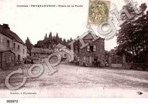 Ville de PEYRELEVADE, carte postale ancienne