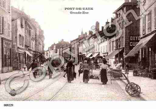 Ville de PONTDEVAUX, carte postale ancienne