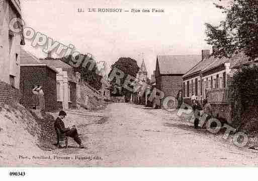 Ville de RONSSOY, carte postale ancienne