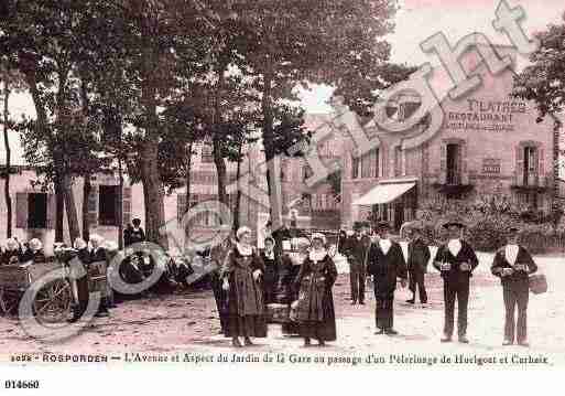 Ville de ROSPORDEN, carte postale ancienne