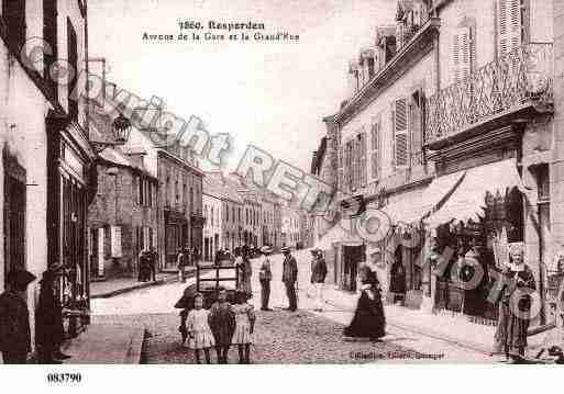 Ville de ROSPORDEN, carte postale ancienne