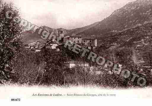 Ville de SAINTETIENNEDEGOURGAS, carte postale ancienne