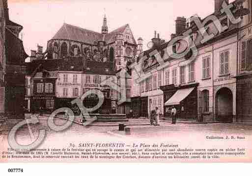 Ville de SAINTFLORENTIN, carte postale ancienne