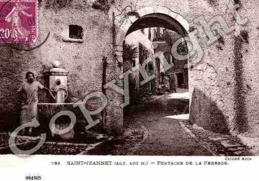 Ville de SAINTJEANNET, carte postale ancienne