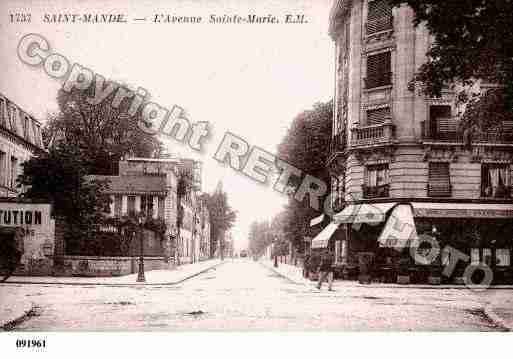 Ville de SAINTMANDE, carte postale ancienne