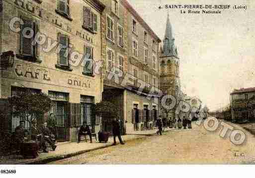 Ville de SAINTPIERREDEBOEUF, carte postale ancienne