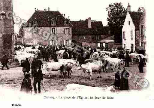 Ville de TANNAY, carte postale ancienne