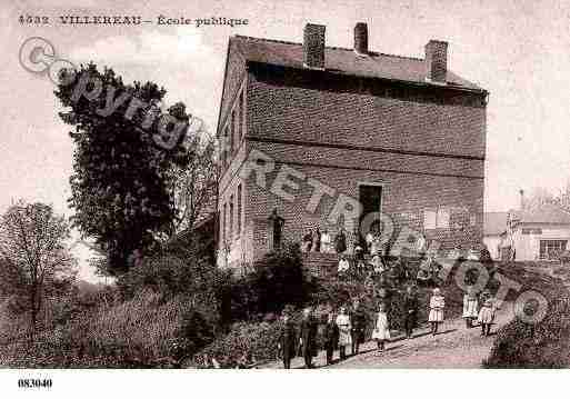 Ville de VILLEREAU, carte postale ancienne