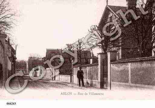 Ville de ABLONSURSEINE Carte postale ancienne