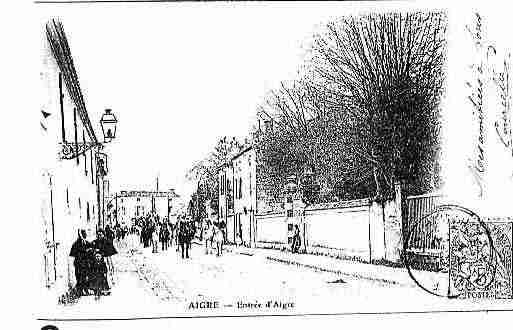 Ville de AIGRE Carte postale ancienne