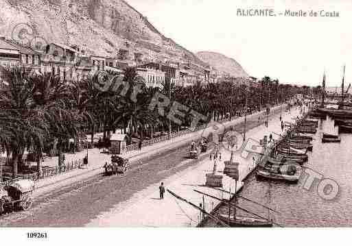 Ville de ALICANTE Carte postale ancienne